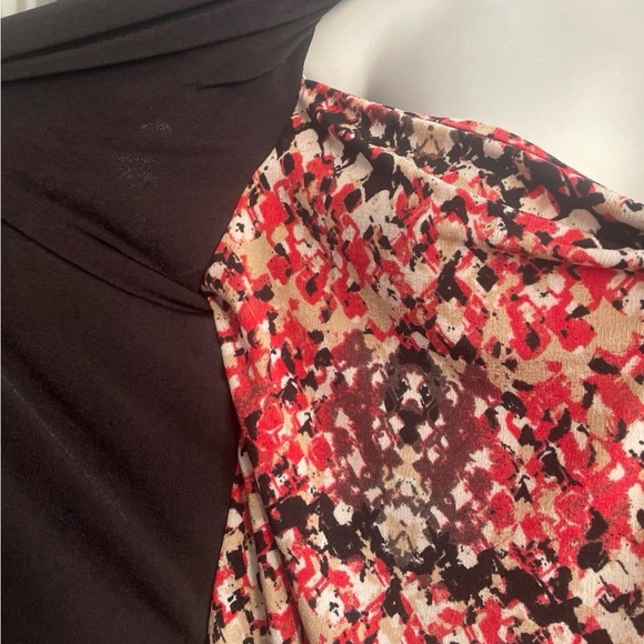 Black cardigan with built in blouse - Picture 3 of 4